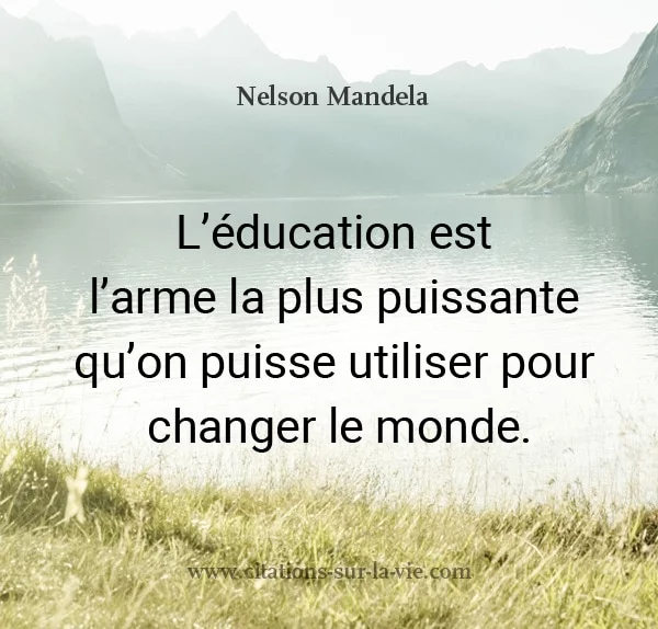 citation education valeur