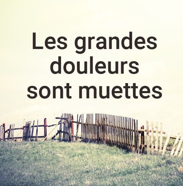 Citation Sur La Souffrance En Silence