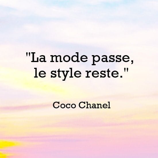 Citation mode Coco Chanel